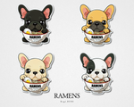 画像をギャラリービューアに読み込む, STICKER(RAMENS) ITADAKIKASU Set
