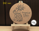 画像をギャラリービューアに読み込む, Cork Coaster(Pineapple)
