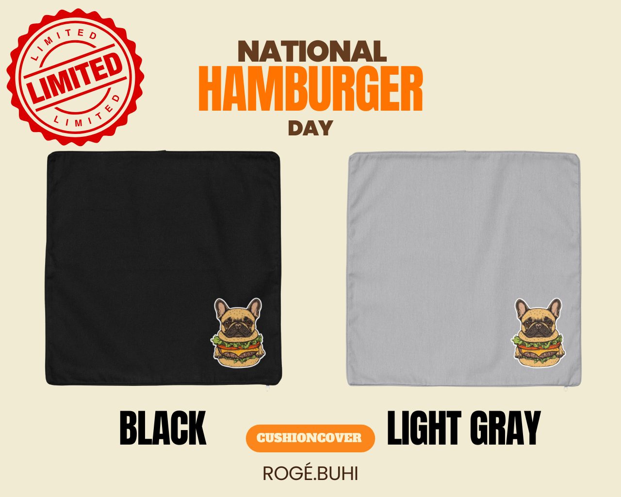 CUSHIONCOVER(Hamburger)